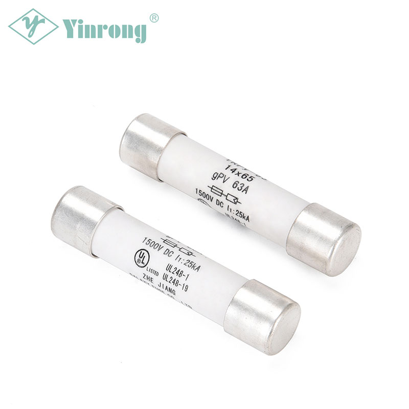 1500VDC 63A 14×65mm Solar PV Fuse Link